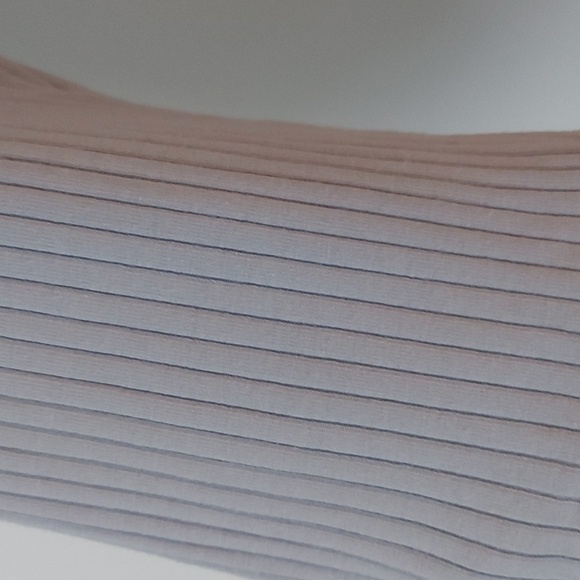 Storq Maternity Light Gray Long Sleeve Rib Knit Top Size 4/Large - Picture 4 of 5